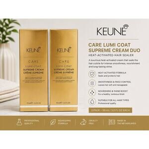 KEUNE Care Lumi Coat Supreme Cream Duo 3.2 fl oz Heat Activated Hair